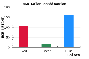 rgb background color #67129F mixer