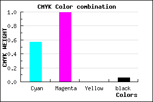 #6702F0 color CMYK mixer