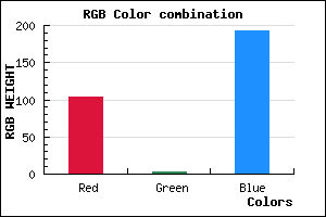rgb background color #6703C1 mixer