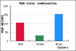 rgb background color #671F99 mixer
