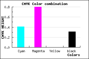 #6723AF color CMYK mixer