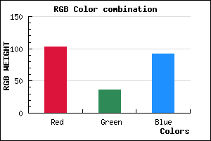 rgb background color #67245C mixer