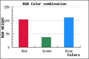 rgb background color #67256F mixer