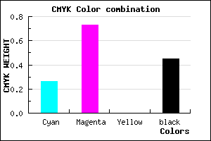 #67268C color CMYK mixer
