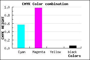 #6704EF color CMYK mixer