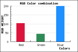 rgb background color #672CC8 mixer