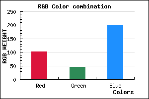rgb background color #672DC9 mixer