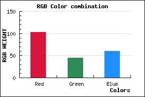 rgb background color #672D3C mixer