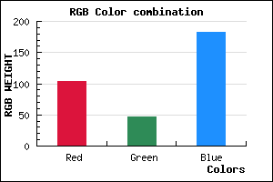 rgb background color #672EB6 mixer