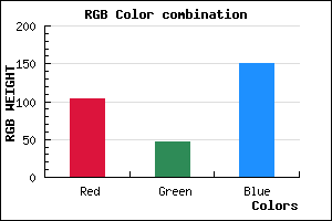 rgb background color #672F97 mixer