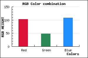 rgb background color #67306C mixer