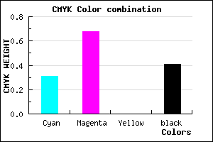 #673096 color CMYK mixer