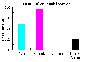 #6731CB color CMYK mixer