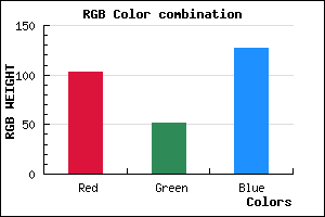 rgb background color #67337F mixer