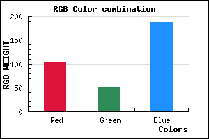 rgb background color #6733BB mixer