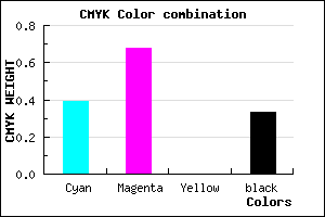 #6736AA color CMYK mixer