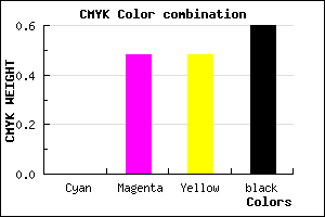 #673636 color CMYK mixer