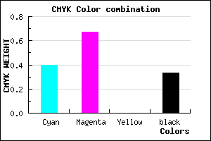 #6739AB color CMYK mixer