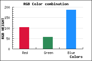 rgb background color #6739BB mixer