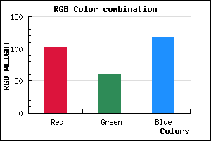 rgb background color #673C76 mixer