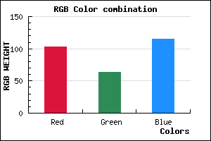 rgb background color #673F73 mixer