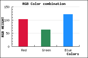 rgb background color #673F79 mixer
