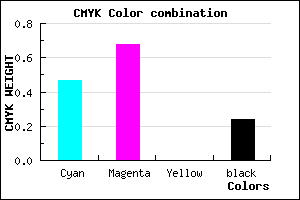 #673FC3 color CMYK mixer