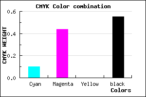 #674072 color CMYK mixer