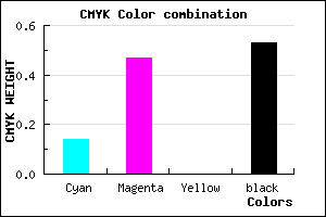 #674078 color CMYK mixer