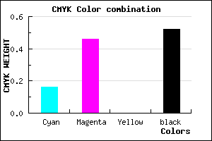 #67437B color CMYK mixer