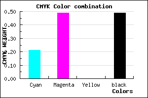 #674383 color CMYK mixer