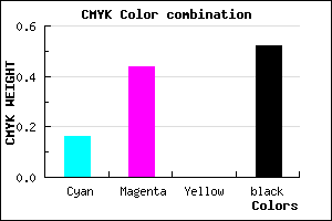 #67447A color CMYK mixer