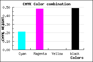 #674482 color CMYK mixer
