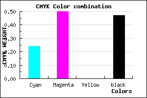 #674488 color CMYK mixer