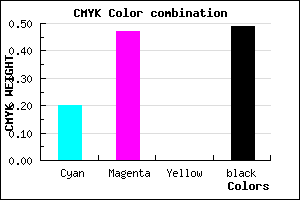 #674581 color CMYK mixer