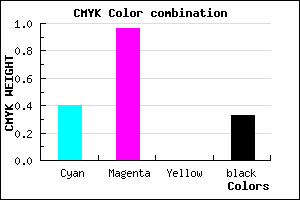 #6707AB color CMYK mixer