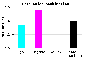 #67469C color CMYK mixer