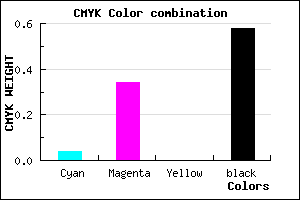 #67476B color CMYK mixer