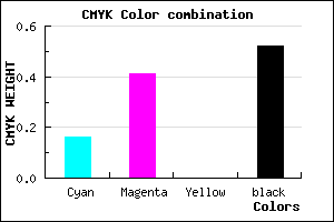 #67487B color CMYK mixer