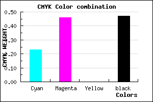 #674886 color CMYK mixer