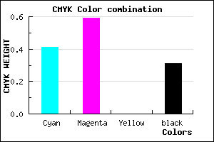 #6748B0 color CMYK mixer