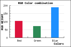 rgb background color #6748BC mixer