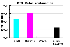#6748BF color CMYK mixer