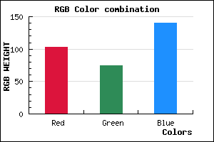 rgb background color #674A8C mixer