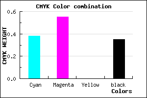 #674AA6 color CMYK mixer