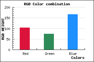 rgb background color #674AA6 mixer