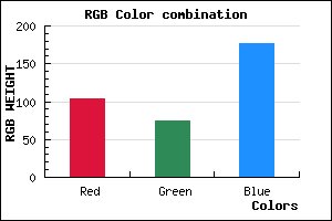 rgb background color #674AB0 mixer