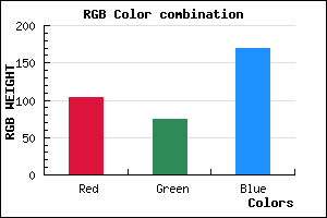 rgb background color #674BA9 mixer