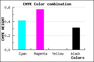 #674BAF color CMYK mixer