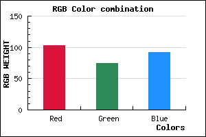 rgb background color #674B5C mixer
